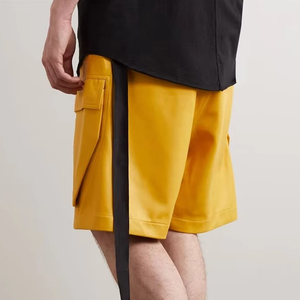 Custom Street Style Patch Pockets Leather Cargo <b>Shorts</b> for <b>Men</b> Summer Baggy CCamo Cargo <b>Shorts</b> for <b>Men</b> - Product Image 4