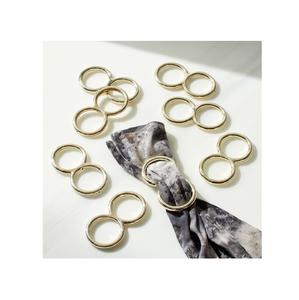Anneaux de serviette en métal modernes, idéaux pour les repas quotidiens, les repas festifs, les mariages, les banquets et les décors contemporains. - Product Image 1