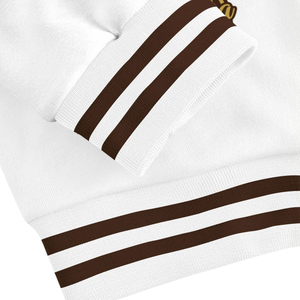 Iota phi 1963ทีต้าแจ็กเก็ตเลตเทอร์แมนสีน้ำตาลทองคลาสสิกเสื้อทีมตัวแทนชาวกรีกชุดแต่งกายแบบดั้งเดิม - Product Image 5