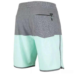 Pantalones cortos de tabla informales de corte clásico para hombre, pantalones cortos de natación de verano de tela tejida transpirable, pantalones cortos de playa elásticos - Product Image 2