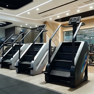 เครื่องออกกำลังกายคาร์ดิโอแบบขึ้นบันได CooSport สำหรับใช้ในเชิงพาณิชย์ พร้อมฟังก์ชั่นวัดอัตราการเต้นของหัวใจและหน้าจอสัมผัส - Product Image 5