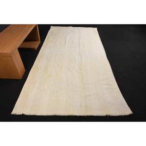 Tapis moderne en laine blanche de 4.7x9.4 pieds, grande surface, rectangle turc, patchwork, décorations de couloir de salon pour adolescents, latex - Product Image 1