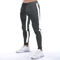 Pantalons de jogging en molleton pour hommes, logo personnalisé en gros, automne, taille plus, respirant, léger, coupe ajustée, 100% coton