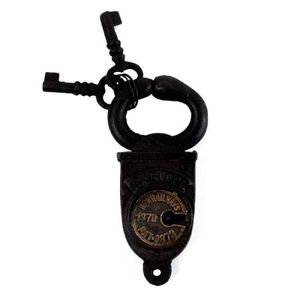 Cadenas en fer de style vintage de haute qualité, style de vente haut de gamme, élégant pour la sécurité de villas à domicile, prix de gros - Product Image 1