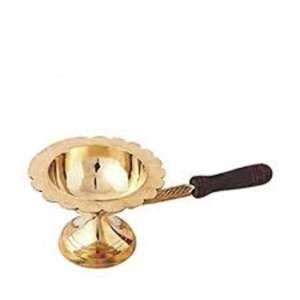 Brass <b>Incense</b> Burner With Wood Handle Temple & Church Religious Activity Doing Censer Premium <b>Incense</b> Burner Hot Sale Price - Product Image 5