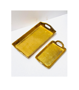 Ustensiles de cuisine Plateau de service pour la maison Plateau en aluminium Plateau de décoration pour la maison Hôtels restaurants Fabricant en gros Fournisseur - Product Image 2