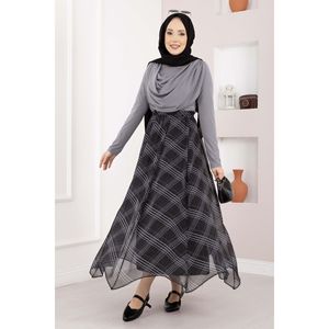 Traje Sandy Body Gris Ligero con Elegante Drapeado - Product Image 2