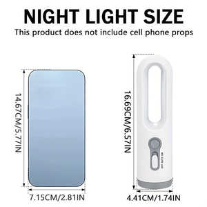 MACROCOSM 1pc Lámpara Nocturna Inteligente con Sensor de Movimiento, Recargable por USB, Linterna LED Portátil, Luz Amarilla Cálida, ABS para Uso Doméstico - Product Image 6