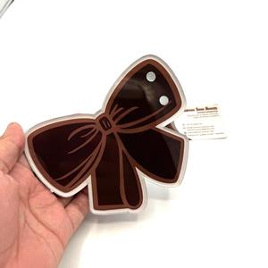 Noeud brun de haute qualité dernière conception durable d'arc de tuile de cils en acrylique outils de beauté personnalisés Service OEM - Product Image 6