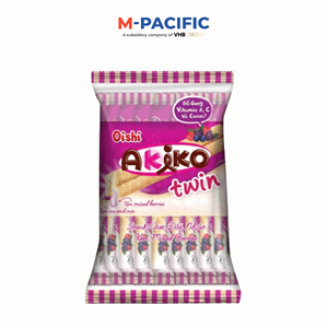 Oishii Akiko เวเฟอร์ผสมเบอร์รี่140กรัมของหวานสำหรับแบ่งชาที่มาจากเวียดนาม - Product Image 1