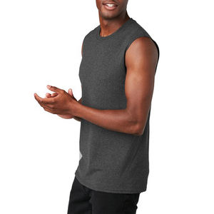 Men's High Quality Summer Sleeveless <b>Tank</b> <b>Top</b> Breathable Knitted Gym <b>Workout</b> Fitness T-Shirt for Bodybuilding - Product Image 4