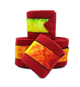 Jeu de coussinets de selle de cheval à sublimation arc-en-ciel avec doublure en tissu pour le style de saut - Product Image 4