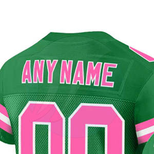 Nueva llegada profesional de fútbol americano Jersey de alta calidad de manga corta transpirable de talla grande diseño al por mayor - Product Image 6