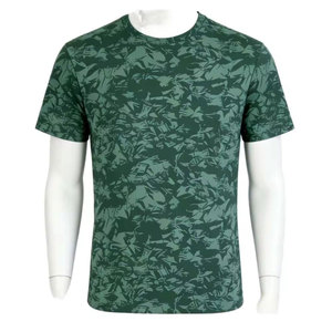 T-shirt pour hommes, texture lisse, facile à porter, confort quotidien, imprimé net, tissu doux, tenue décontractée - Product Image 1