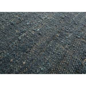 พรมลายเรียบแบบนามธรรม ทำจากปอกระเจาและป่าน สีเทาและสีดำ สำหรับตกแต่งบ้าน-PDJT-307 - Product Image 3