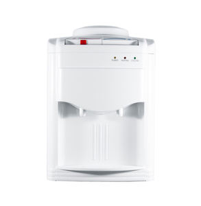 Dispensador de agua fría y caliente de escritorio de botellas de 5 galones de alta calidad de carga superior con compresor de bolsillo - Product Image 1