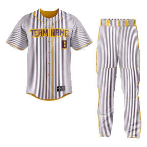 Conjuntos de ropa deportiva de uniforme de béisbol y softbol de diseño personalizado de secado rápido y transpirable de alta calidad para equipos de adultos y jóvenes - Product Image 2