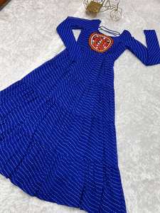 Indian Navratri Designer Women's Elegant Silk Dress Long Gown Mirror work Lace Border Indian Pakistani Style Party Wear - Product Image 4