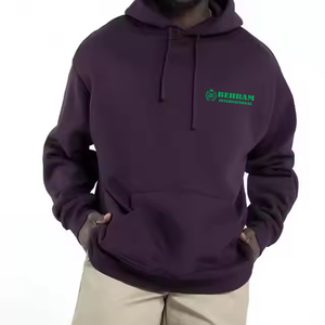 Sweat à capuche unisexe grande taille de haute qualité, coupe classique, hiver, 100% coton molletonné/éponge française, respirant, séchage rapide, directement de l'usine - Product Image 6