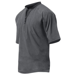 เสื้อแจ็คเก็ตเบสบอล/ซอฟต์บอลผู้ชายแบบลำลอง ซิปหน้า 1/4  ผ้าเคลือบ ระบายอากาศ ป้องกันรังสียูวี กันน้ำ ปรับขนาดชายเสื้อด้านล่างได้ - Product Image 3