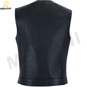Chaleco de Motociclista de Cuero para Hombre, Estilo SOA, con Bolsillos para Pistola, Chaleco de Club de Motociclistas para Hombre - Product Image 2
