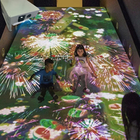 Tobogán Comercial Personalizado para Niños y Adultos, Proyección Láser HD Interactiva, Equipo de Juegos con Interacción Táctil