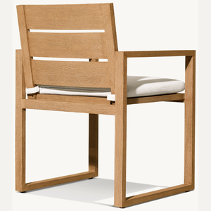 Single <b>chair</b> with soft <b>cushion</b>, simple modern style with strong and durable armrests for outdoor use in the <b>garden</b> - Product Image 2