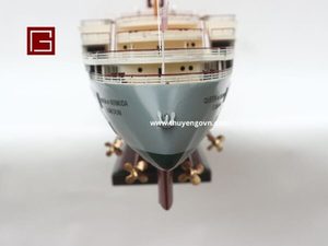Gia Nhien Fabricant Design Personnalisé SS Queen of Bermuda Bateau de croisière MODÈLE EN BOIS Artisanat en bois MODÈLE DE BATEAU - Product Image 5