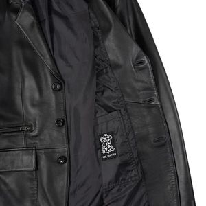 Men's Premium <b>Winter</b> <b>Leather</b> <b>Jacket</b> Casual Outerwear Stand Collar Waterproof Eco-Friendly Breathable Anti-Bacterial Stylish - Product Image 6