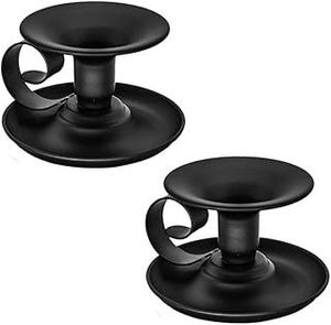 Portavelas de hierro con patrón de desplazamiento único con brazos hechos a mano para una hermosa iluminación romántica en interiores vintage - Product Image 6