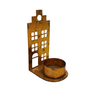 Soporte de luz en T con forma de flor de hierro, candelabro de diseño clásico de color blanco y dorado, linternas para Decoración de mesa - Product Image 6