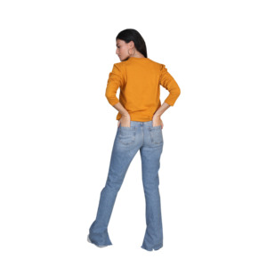 Haut léger pour vêtements d'été T-shirt femme taille personnalisée 100% coton à séchage rapide et respirant avec manches complètes Short 2 pièces - Product Image 4