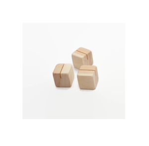 Portatarjetas de menú de madera para decoración de fiesta Portatarjetas de menú de mesa pequeña para forma cuadrada y tamaño pequeño - Product Image 6