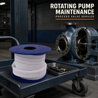 Garniture de joint en PTFE pour l'entretien des pompes rotatives et des vannes de process