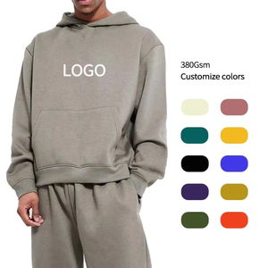 ชุดวอร์มผ้าฟลีซผ้าฝ้าย100% พื้นระบายอากาศได้ดีไซส์ใหญ่พิเศษสำหรับฤดูใบไม้ร่วงฤดูหนาว - Product Image 6