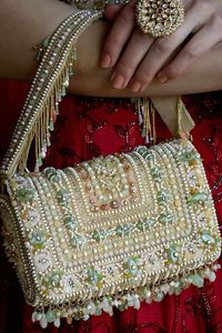 THE EMBROIDERY <b>UNIQUE</b> <b>BAGS</b> BEST Bohemian Style Embroidery Work Hand Clutch Purses <b>Bags</b> Fancy Design Lining Wholesale - Product Image 2