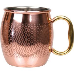 Vente chaude Personnalisé Gravé En Acier Inoxydable Moscou Mule En Métal Bière Mule Tasse Marteau Point Plaine Cuivre Poignée Grip Cadeaux D'affaires - Product Image 3