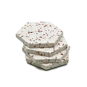 Ensemble de sous-verres en terrazzo fabriqués en Inde respectueux de l'environnement Forme hexagonale Sous-verres pour boissons pour la maison et la vaisselle d'hôtel Utilisation en gros - Product Image 4