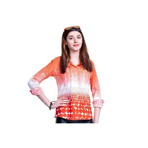 Turunu <b>White</b> Transitional Skirt Dotted Women's Shirt - Product Image 1