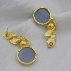 Nueva colección de aretes chapados en oro de diseño, venta al por mayor, aretes chapados en oro de 18 quilates hechos a mano para mujer - Product Image 5