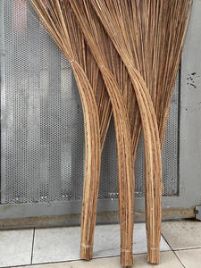 Balai en bâton de noix de coco naturel, fibres de noix de coco rigides, écologique, léger, pour le nettoyage des surfaces rugueuses en extérieur, jardin, patio - Product Image 5