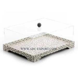 Soporte de pastel hecho a mano Madre verde de perla Mesa DE TRABAJO Postre y plato de pastel Servidor de pastel de metal para fines decorativos - Product Image 2