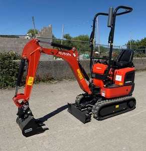 Kubota รถขุดขนาดเล็กหางปลาแบบ K008-5หัวขุดดีเซลหางปลาพร้อมระบบไฮดรอลิกส์เสริม - Product Image 2