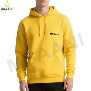 Sweat-shirt à capuche pour hommes et femmes, sweat-shirt de sport à capuche, couleur jaune - Product Image 2