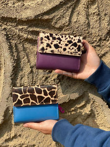 New Handmade Recycled Leather Tri-fold Small <b>Wallet</b> for Women High Quality Designer Luxury Credit <b>Card</b> Holder Cowhide <b>Wallets</b> - Product Image 4