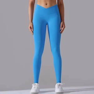 Leggings de Cintura Alta con Efecto Levanta Glúteos, Diseño Personalizado, Color Sólido, Pantalones de Yoga y Gimnasio para Mujer, Transpirables, Sin Costuras, de Secado Rápido - Product Image 2