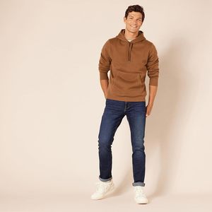 Sweat-shirt à capuche uni en coton 100% pour homme, de haute qualité, personnalisable avec logo - Product Image 3