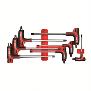 Juego de 7 llaves hexagonales masculinas de doble material con mango de esponja, categoría de producto: llaves hexagonales - Product Image 2