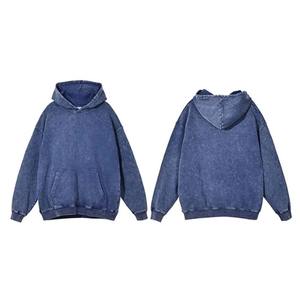 Sudadera con capucha de talla grande de alta calidad, ropa de calle transpirable sólida de algodón y poliéster para hombres, logotipo personalizado, esencial de invierno - Product Image 4