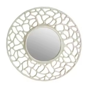 Espejo de pared de metal plateado elegante moderno para dormitorio o vestidor de hotel en casa diseño personalizado precio al por mayor - Product Image 1